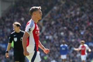 Everton v Arsenal LIVE: Leandro Trossard fires Gunners in entrance at Goodison Park