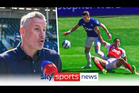 “Very, very soft!” | Jamie Carragher weighs in on Arsenal’s penalty resolution towards Everton
