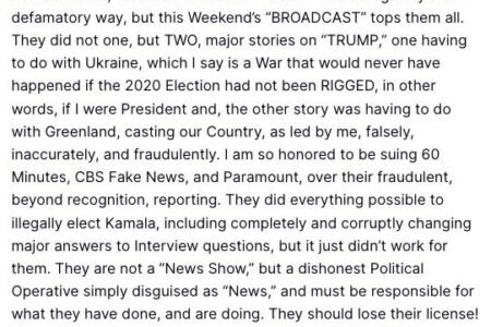 Trump Has A ‘Maximum’ Meltdown On Social Media After Hate-Watching ‘60 Minutes’